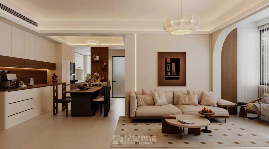 不張揚的奶油調，搭配恰到好處的暖，家就該是這般溫柔的模樣