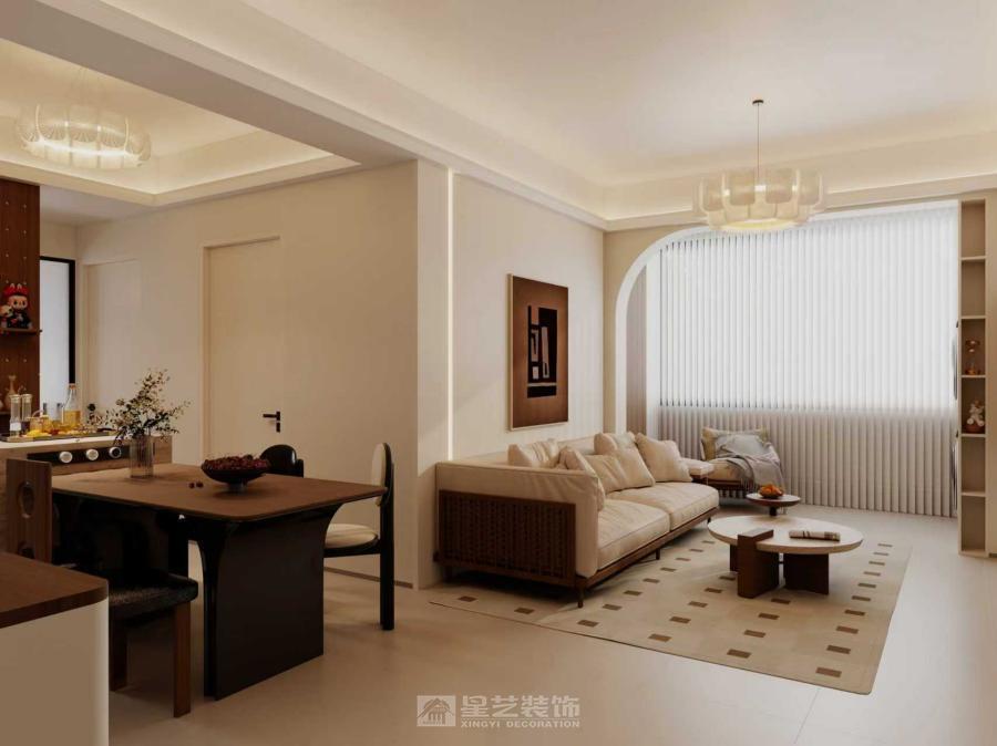 不張揚的奶油調，搭配恰到好處的暖，家就該是這般溫柔的模樣